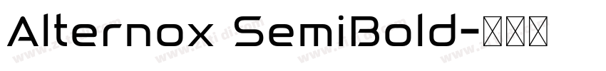 Alternox SemiBold字体转换
